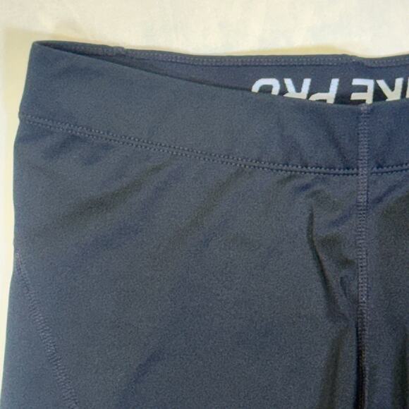 nike pro women's dri-fit black training compresion biker shorts size L - Picture 9 of 14
